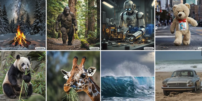 Google shows off Lumiere, a space-time diffusion model for realistic AI videos 